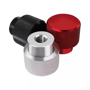 滚花手拧螺母铝合金螺母滚花手拧 滚花手轮台阶螺母 阳极氧化