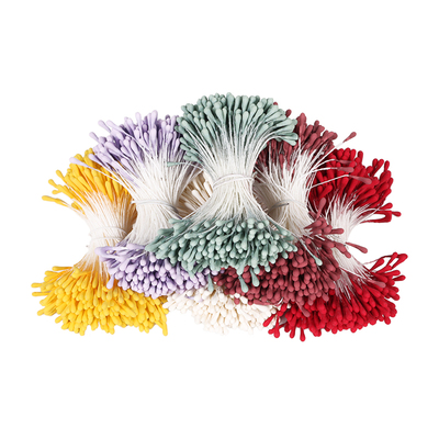 彩色哑光花蕊烫花花心缠花簪花