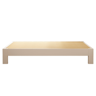 全实木无床头床现代简约可定制任意尺寸高脚床民宿酒店榻榻米矮床