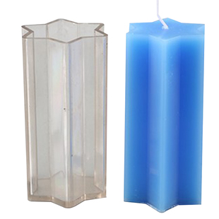 蜡烛模具五角星六边形香薰手工diy自制作材料柱状亚克力塑料模型