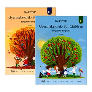 巴托克 献给孩子们 钢琴独奏 全套共一至二卷 布达佩斯EMB原版乐谱书 Bela Bartok For Children for Piano Z20038/Z20039