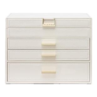 唯兰朵新款首饰盒大容量黄金饰品收纳盒高档精致生日新年礼物