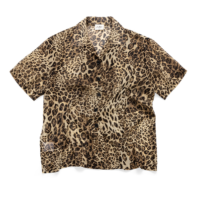 豹纹五分袖衬衫内外可搭