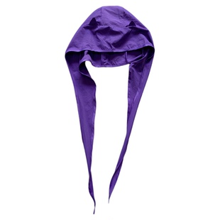 潮牌帽子紫色高级感包头帽男女绑带头巾好好看领结领巾手巾披肩薄
