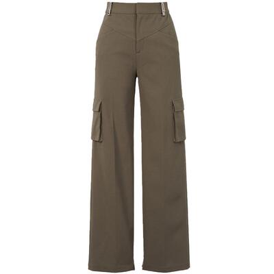 CALVINLUO分割线贴袋工装裤