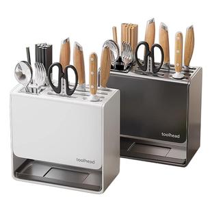 厨房刀架置物架筷子菜刀收纳筷筒多功能一体刀具壁挂台面筷笼刀座