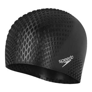 Speedo/速比涛泳帽硅胶男女成人防水不勒头长发泡泡帽专业游泳帽