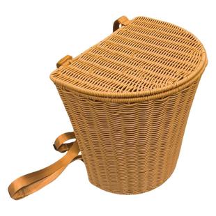 仿藤手编背篓舞蹈道具小号儿童采摘茶叶圆形特大号买菜双肩背箩筐