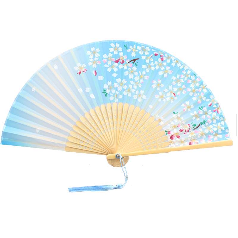 扇子夏古风古典汉服复古跳舞蹈扇儿童日式折叠中国风女式流苏随身
