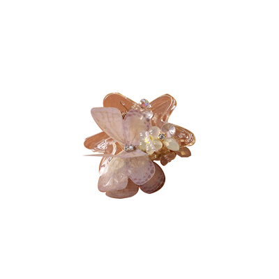 蝴蝶结发夹后脑勺盘发抓夹