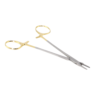 牙科持针钳医用美容持针钳夹针器不锈钢金柄镶TC外科手术缝合器械