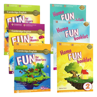 原版进口新版fun for starters movers flyers儿童听说读写cambridge english剑桥少儿英语YLE官方考试教材