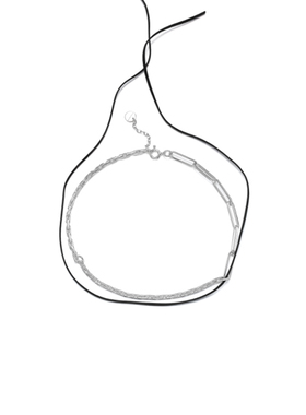 原创设计风双层锁骨链