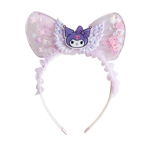 新款儿童发光发箍女童艾莎公主头饰小女孩超仙发饰宝宝头箍防滑