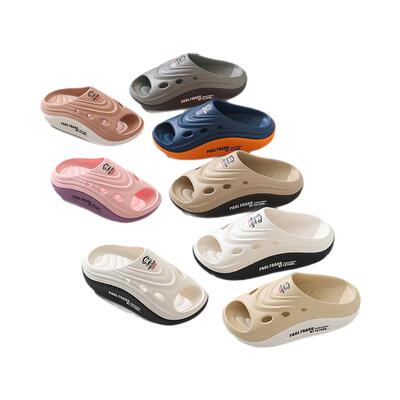 大嘴猴洞洞凉拖鞋厚底女外穿