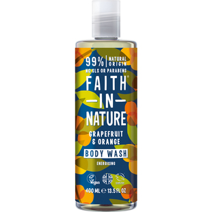 FaithInNature西柚甜橙沐浴露去鸡皮肤沐浴乳女男士留香持久400ml