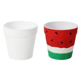 diy小花盆幼儿园 儿童手工制作美术彩绘花盆DIY空白画仙人掌盆/个