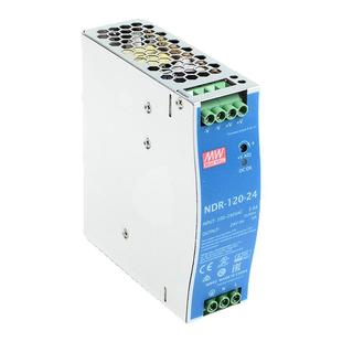 台湾明纬NDR-75/120开关电源220转24V导轨式12V48直流DC变压器W