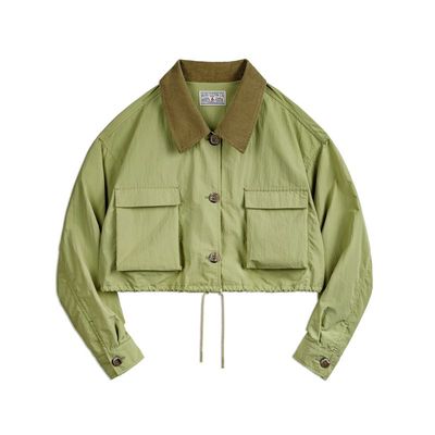 马登巴恩风多口袋翻领夹克外套