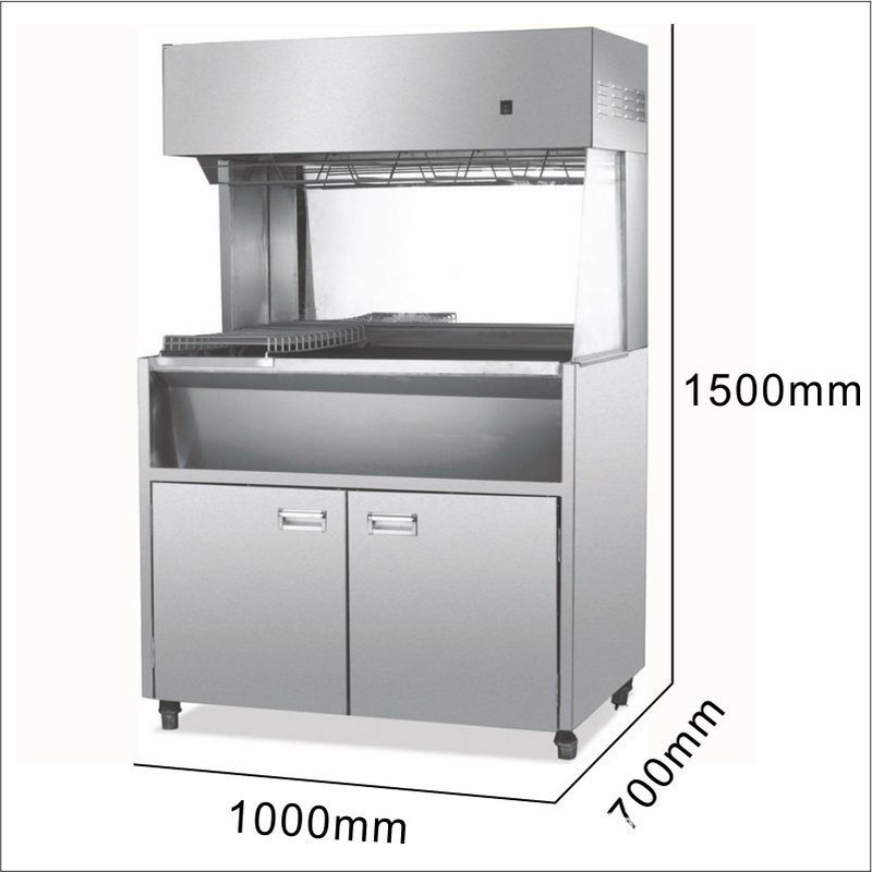 立式红外线薯条保温操作台 大型炸鸡汉堡店保温柜