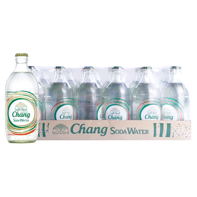 CHANG泰象苏打水325ml瓶装尝鲜青柠味原味西瓜味泰国气泡水饮料