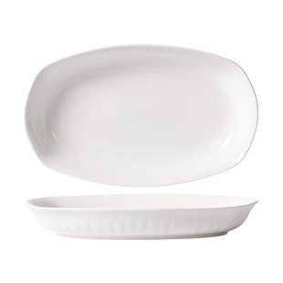 鱼盘家用2026新款高颜值陶瓷长方形蒸鱼盘子简约大号盘子菜盘餐具