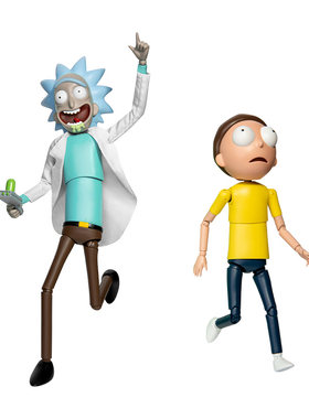 【自营】野兽王国瑞克和莫蒂Rick and Morty可动手办潮玩周边摆件