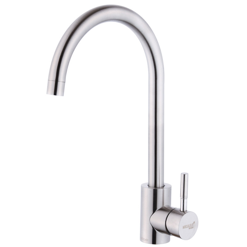 全铜厨房单冷水龙头旋转水槽龙头洗菜盆洗碗池万向水龙头面盆龙头