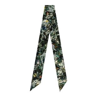 杰克逊波洛克系列抽象派油画整整五寻飘带丝带长条窄丝巾发带绕包