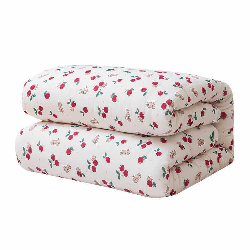 新疆棉花被棉纱包被活里活面加厚冬被学生宿舍单人褥子盖被两用