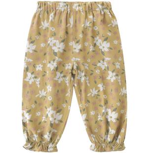 [凉感]女童防蚊裤夏季薄款儿童休闲束脚婴儿裤子女夏天宝宝花边裤