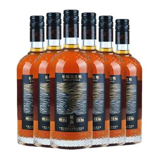 长城酩润黑标白兰地40度洋酒Brandy中粮蓬莱国产葡萄蒸馏酒整箱装