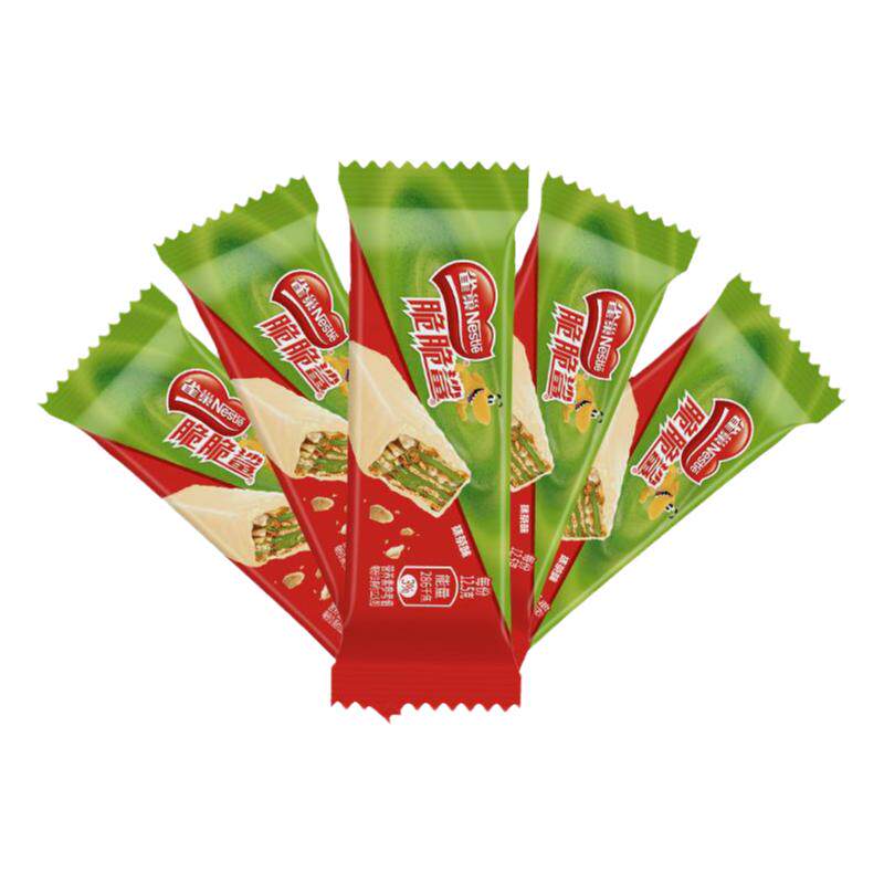 雀巢脆脆鲨威化饼干抹茶味