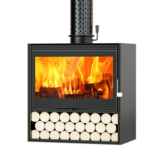 壁炉真火木柴冬天家用室内客厅取暖炉燃木柴火民宿别墅农村取暖器