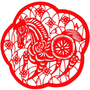 2026马年春节新年迎春寒假大中小学非遗儿童手工作业剪纸作品定制