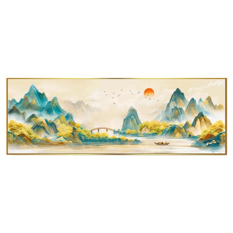 千里江山图钻石画方钻满钻十字绣