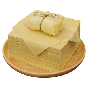 薄千张百叶豆腐衣手工面结皮薄千张皮豆腐皮腐竹豆制品冷冻非干货