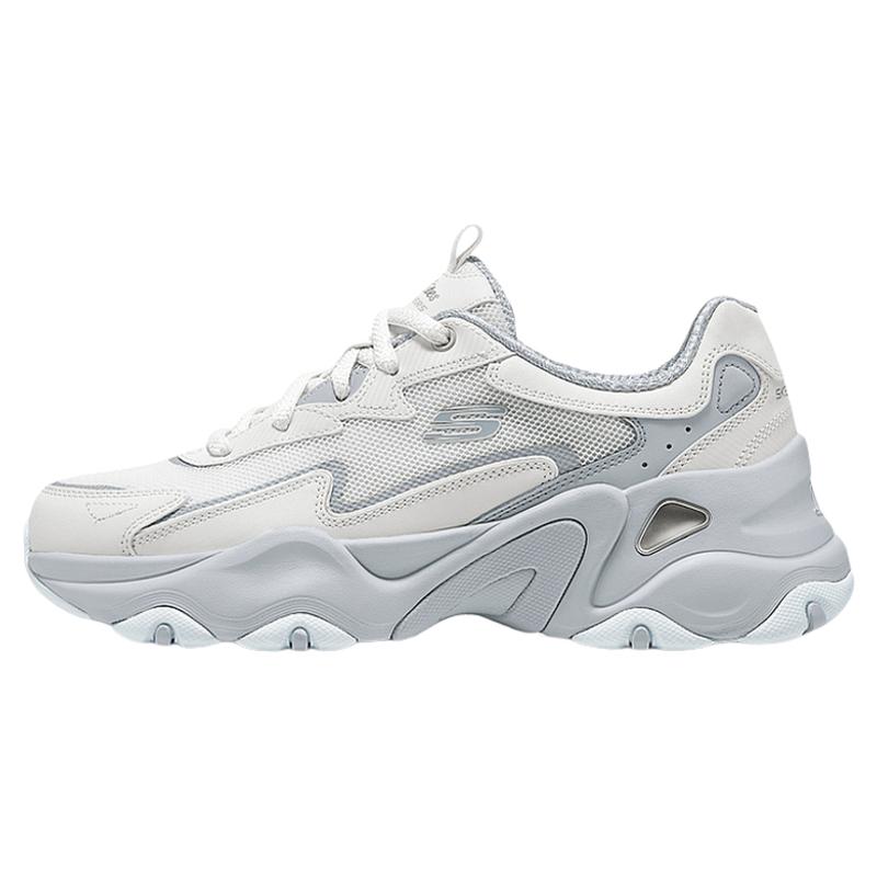Skechers斯凯奇糯米熊|2026秋新款女鞋老爹鞋厚底缓震休闲运动鞋