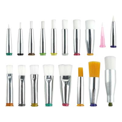 毛刷针头1-12mm圆口针头点胶机扁口涂胶头14-34G全规格点胶软刷头