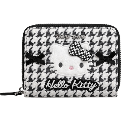 TOUTOU凯蒂猫千鸟格钱包收纳卡包