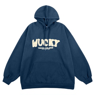 卫衣男秋季圆领连帽加绒美式男款长袖秋冬外套即墨卫衣男2025新款