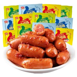 金磨坊拇指肠60包台式烤肠即食香辣香肠火腿肠肉枣休闲零食品小吃