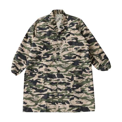 1米2长特长过膝款蓝大褂仓库搬运耐磨衣服劳保工作服连帽大褂罩衣