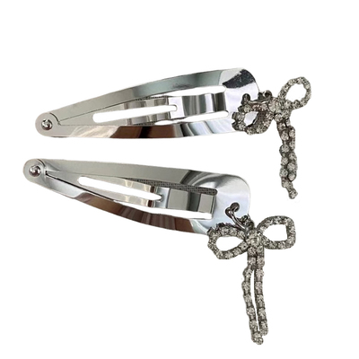 2.23韩国直播nyunyu水钻蝴蝶结星星流苏BB夹