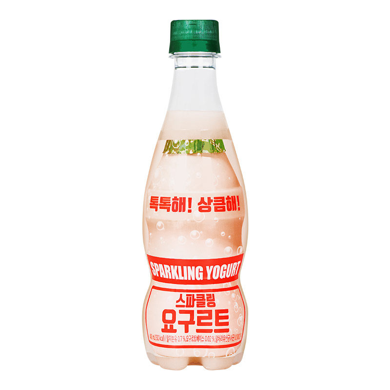 韩国进口悠悠乳酸菌酸奶味碳酸饮料解腻汽水夏日饮品便利店同款