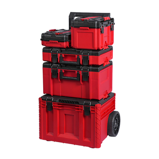 现货CLOEN堆叠式拉杆工具箱多功能组合收纳五金工用大号防爆