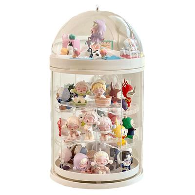 旋转盲盒展示架收纳亚克力手办盒