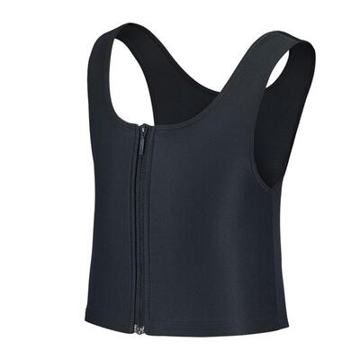 高弹舒适紧而不勒透气拉链束胸