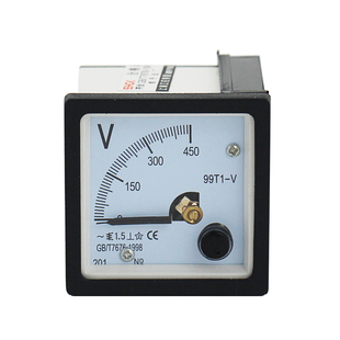 99T1电流表指针式50/5A 100/5A交流48电压表头99T1 450V 10/0.1KV