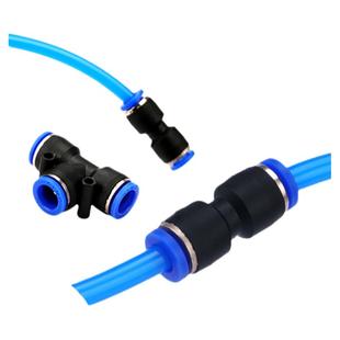 气动高压软管直通PU变径PG三通PE-468101216mm气管快速快插对接头